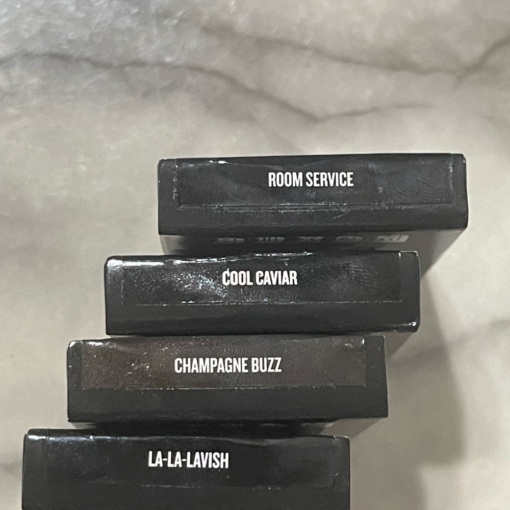 Lot of 4 BUXOM eyeshadows Cool Caviar Champagne Buzz Lala Lavish Room Service - Picture 6 of 6